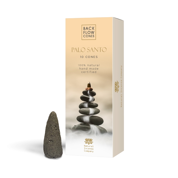 100 % természetes, tiszta füstölőkúp Palo Santo ( Bursera graveolens ) faporral - tisztítás, áldás, szertartás