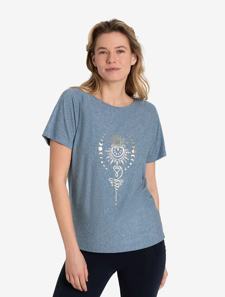 Spirit of Om - Bio női póló - turmalinnal - Természetes - Holisztikus - Energetizált - Fair Trade
