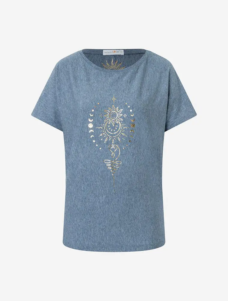 Spirit of Om - Bio női póló - turmalinnal - Természetes - Holisztikus - Energetizált - Fair Trade
