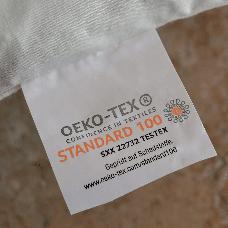 GOTS organikus textil ÖKO-TEX tanúsítvánnyal. 